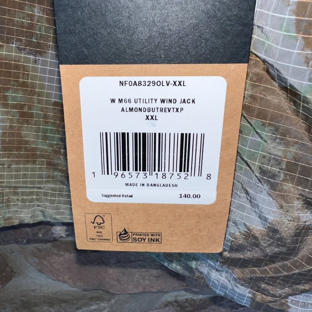 The North Face Women's M66 Hooded Utility Wind Jacket Almond Butter Evol XXL NWT - Picture 9 of 9